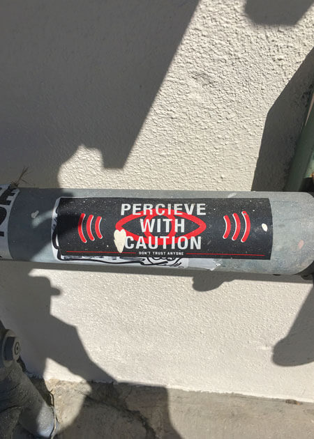 Decal on pipe